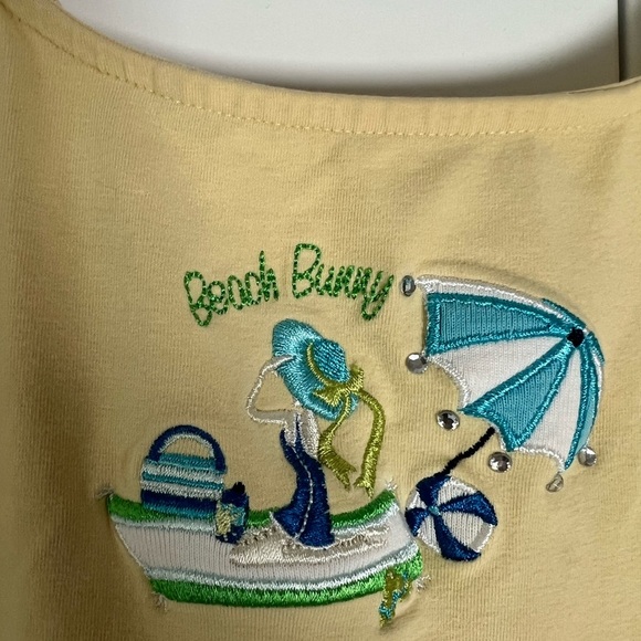 Gymboree Yellow Casual Dress with Beach Theme Y2K Girls Size 4 - Picture 4 of 9